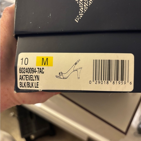 Anne Klein Black Slingback Heels - Picture 6 of 7